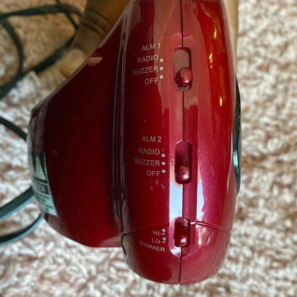 Red Alarm Clock - Picture 4 of 7